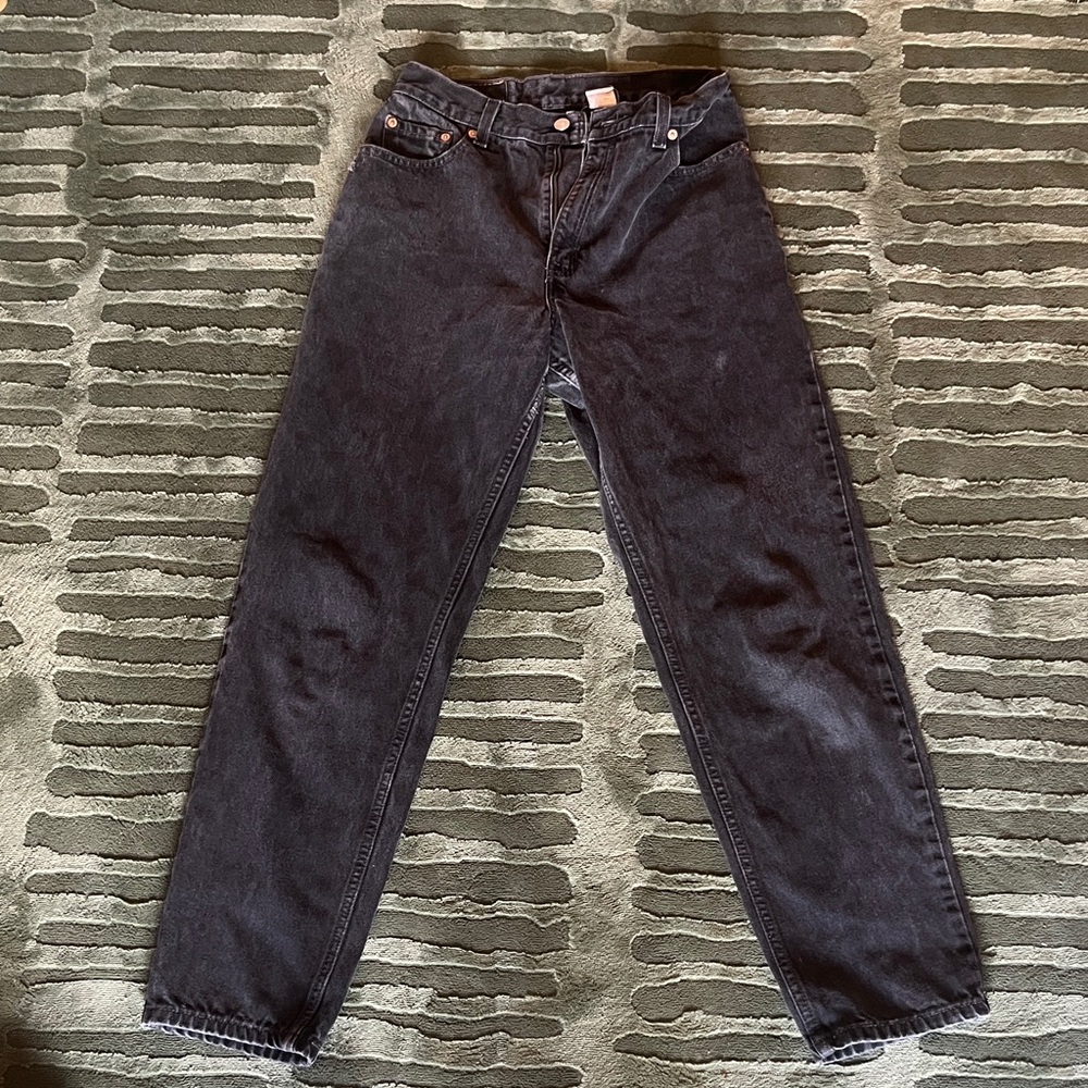 Levi's Black Straight Jeans for Men